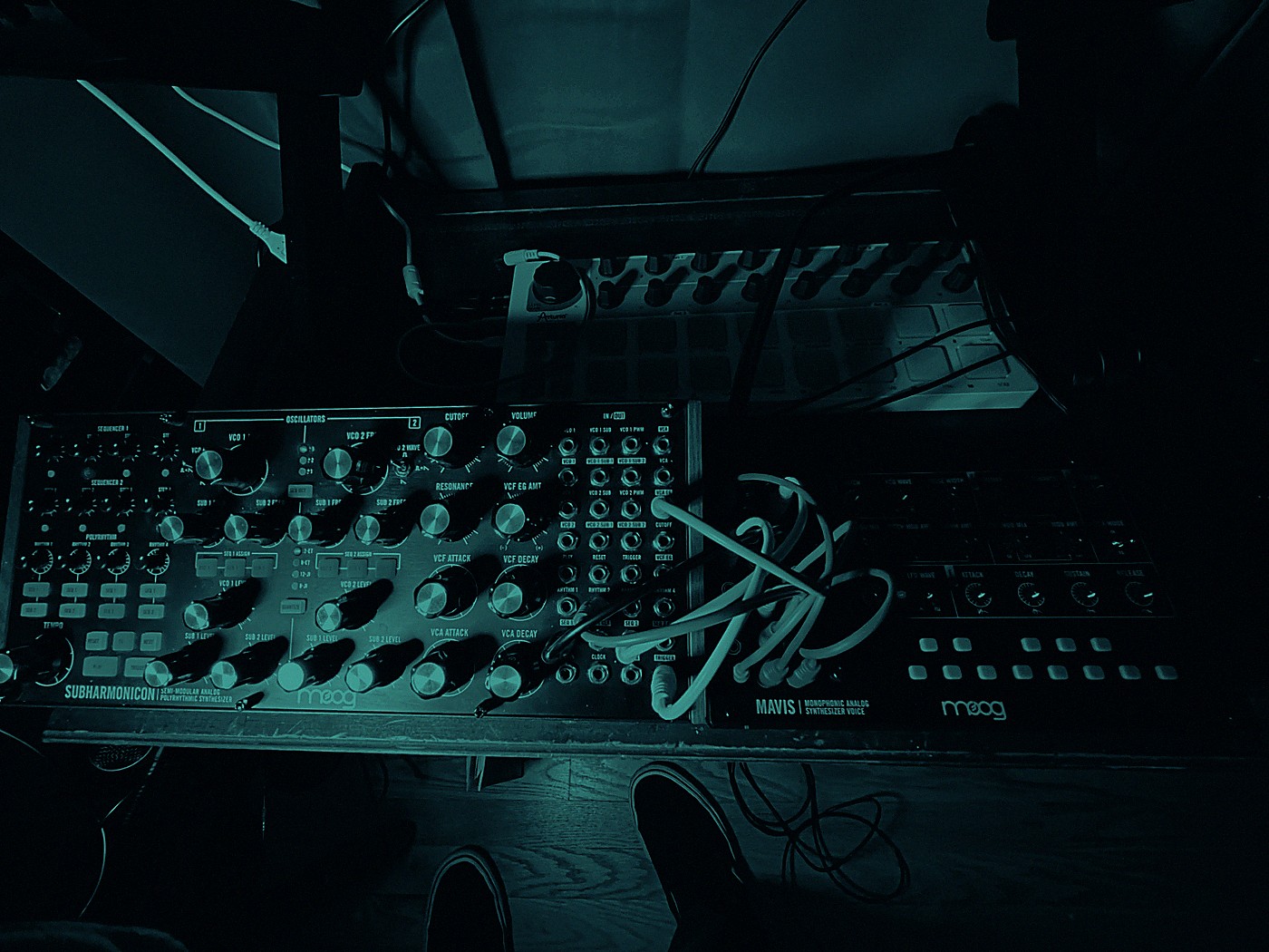 Subharmonicon and Mavis live setup